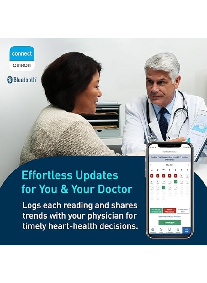 أومرون جهاز قياس ضغط الدم الأصلي (7 Series) اللاسلكي - ضمان 3 سنوات - خامات عالية الجودة مع خاصية الربط بالموبايل ودقة طبية فائقة - Image 3